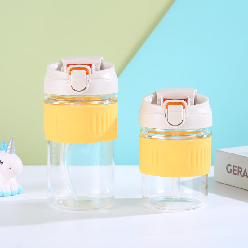 Gourde en Verre Coloré et Siliconne 350ml - 500ml