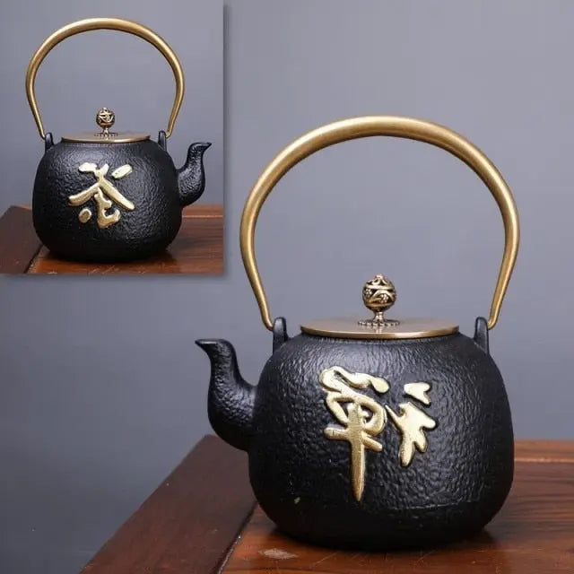 Théière Japonaise en Fonte Symboles 1.2L