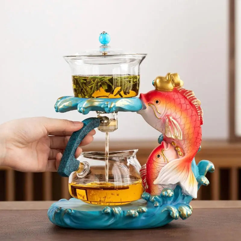 Théière en Verre Poissons Originale 400ML
